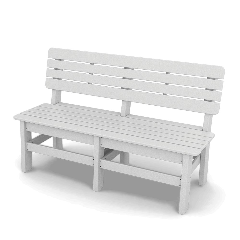 Sister Bay Furniture Country 60" Bench White Knockout