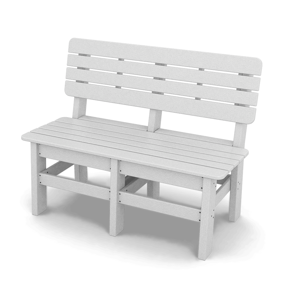 Sister Bay Furniture Country 48" Bench White Knockout
