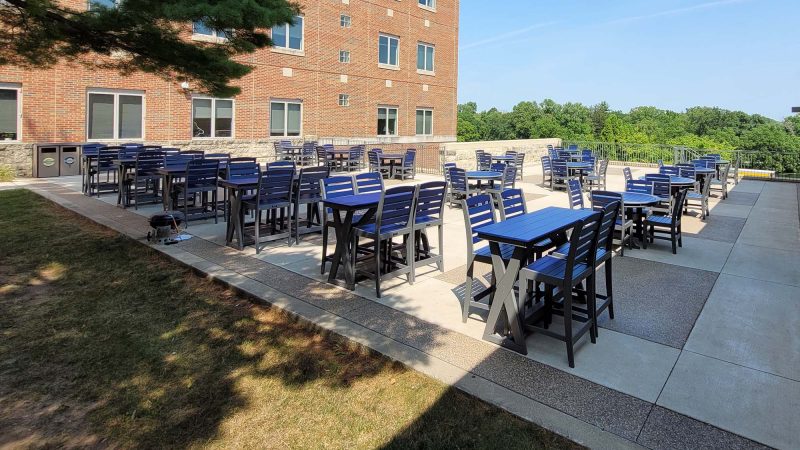 Carleton College | Hudson Bar Dining with Maywood Bar Height Chairs