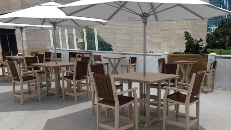 Milano Dining Sets with Hudson Dining Tables and Side Chairs