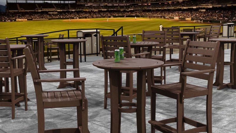 Laguna Tables with Milano Bar Dining Chairs