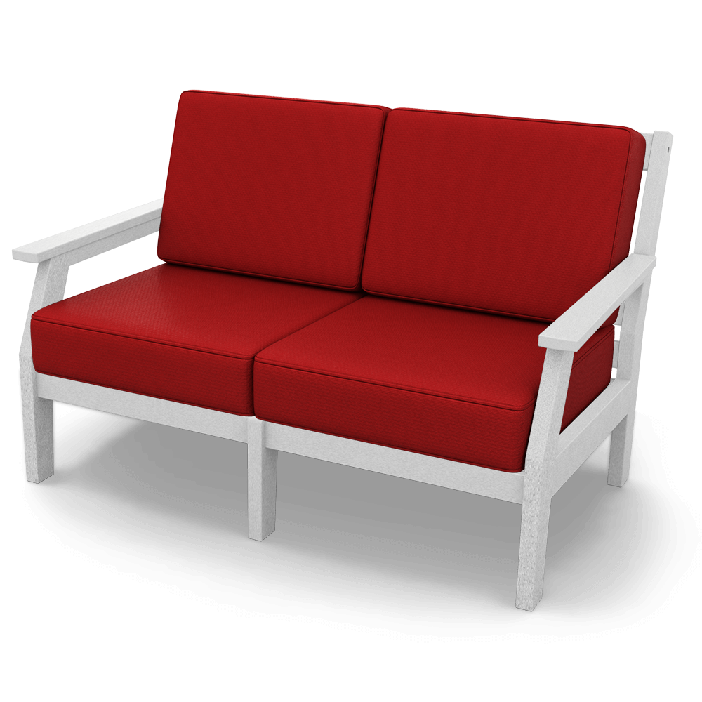 Sister Bay Furniture Milano Loveseat White Knockout