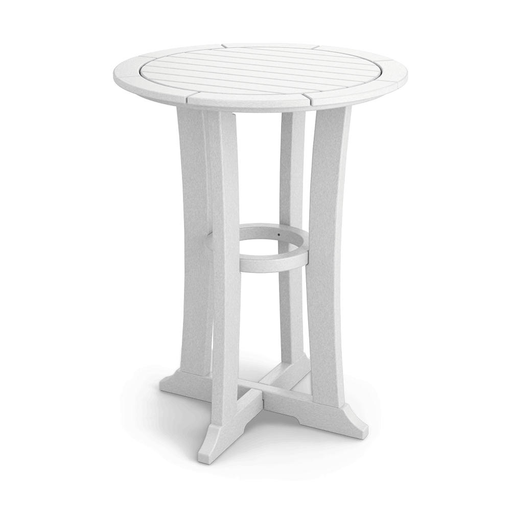 Sister Bay Furniture Laguna 30" Bar Table White Knockout